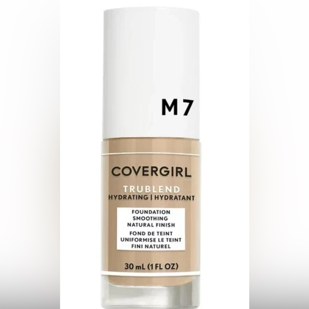 Covergirl TruBlend Hydrating Liquid Foundation M7 Soft Honey Tru Blend Makeup